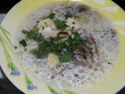 Суп из куриной грудки с шампиньонами - DSCF2755.JPG