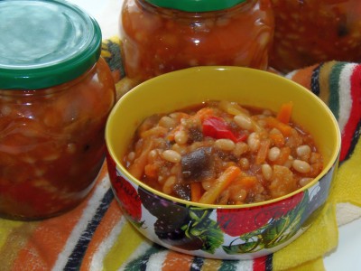 Салат с белой фасолью и овощами - 5.JPG