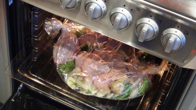 Куриные бедрышки с соевым соусом и овощами в рукаве - DSC06578.JPG