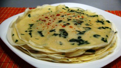 Интересные блины с петрушкой и вкусной начинкой из смеси сыр - DSC07150.JPG