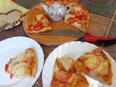 Итальянский пирог с моцареллой и сосисками - DSC02589.JPG