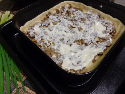 Песочный пирог Закусочный с курицей и грибами - DSC02640.JPG