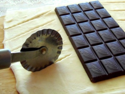 Слойка-плетенка с шоколадом - 2.JPG