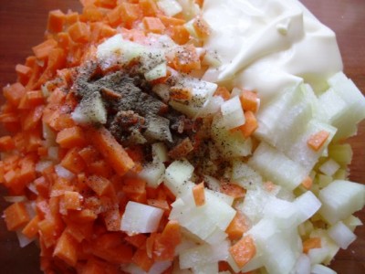 Закрученные овощи в лаваш с белым соусом в духовке - P3280487.JPG