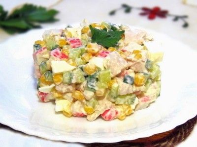 Салаты с крабовыми палочками - 4.JPG