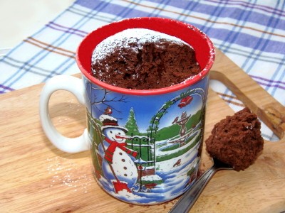 Шоколадные кексики в чашке в микроволновке - 2.JPG
