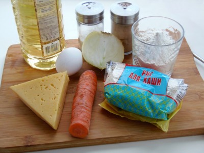 Котлетки рисовые с сыром и овощами - 1.JPG
