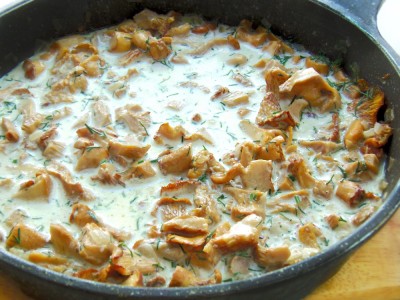 Открытый пирог с лисичками - 8.JPG
