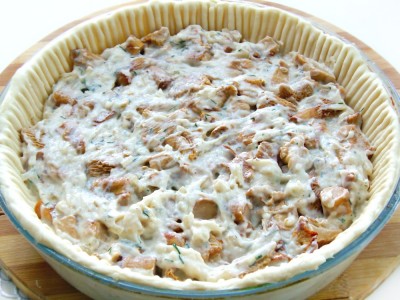 Открытый пирог с лисичками - 10.JPG
