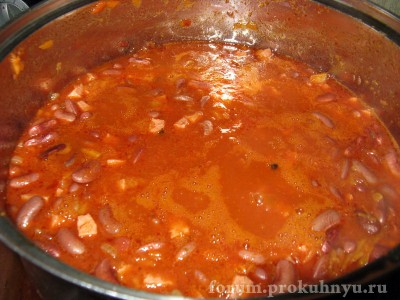 Фасоль с колбасой в томатном соусе - 07.JPG