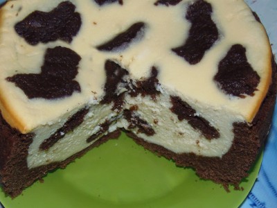 Пятнистый творожно-шоколадный пирог - пирог творожно-шоколадный.JPG