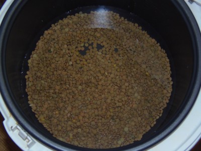 Овощной суп с зеленой чечевицей - PB120065.JPG