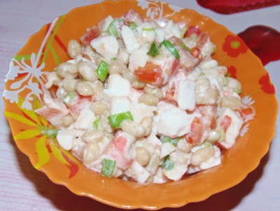 Салат с белой фасолью и печеным болгарским перцем - P1200012.JPG