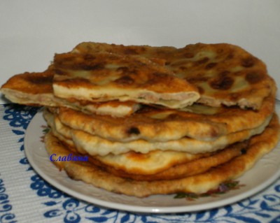 Хычины с картофелем и сыром - хычины с фаршем.jpg