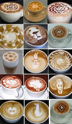 Готовим кофе: от турки до автоматической кофемашины - Кофе с рисунками.jpg