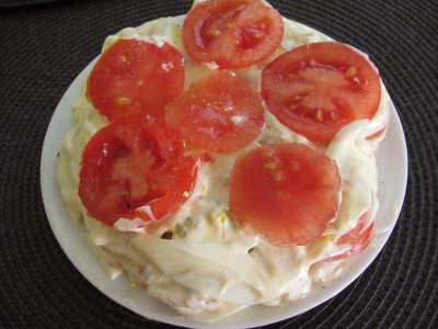 Закуска из яиц и помидор с зеленью - IMG_6174.JPG